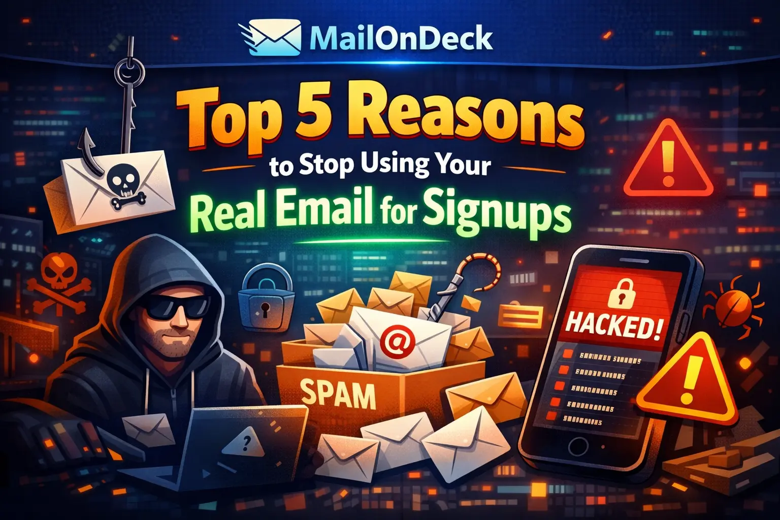 Top 5 Reasons to Stop Using Your Real Email for Signups